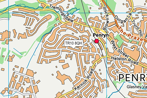 TR10 8QH map - OS VectorMap District (Ordnance Survey)
