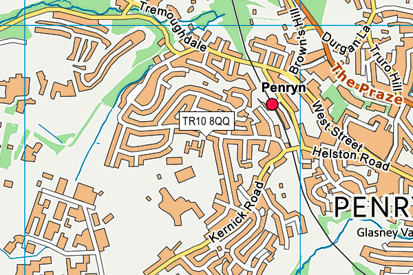 TR10 8QQ map - OS VectorMap District (Ordnance Survey)