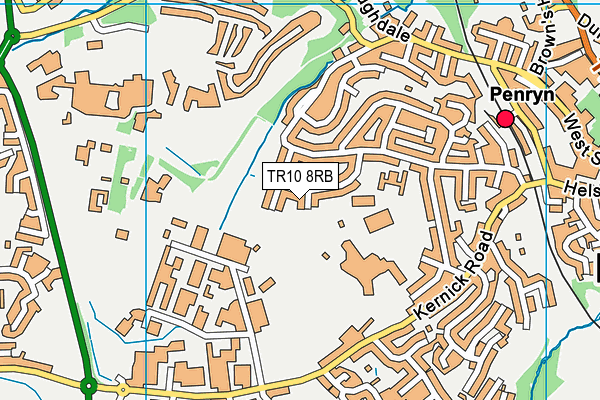 TR10 8RB map - OS VectorMap District (Ordnance Survey)