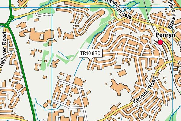 TR10 8RD map - OS VectorMap District (Ordnance Survey)