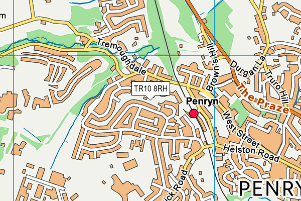 TR10 8RH map - OS VectorMap District (Ordnance Survey)