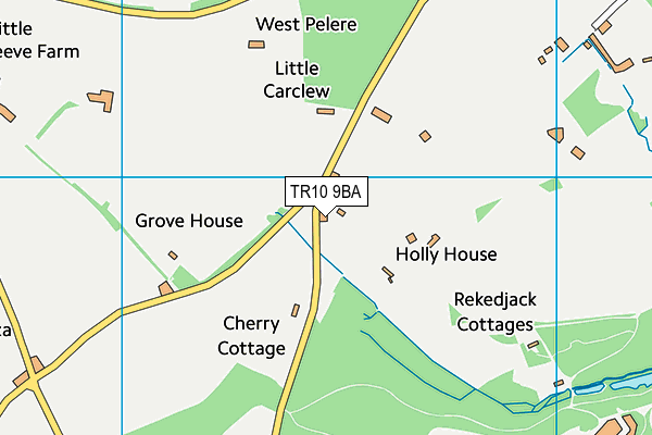 TR10 9BA map - OS VectorMap District (Ordnance Survey)