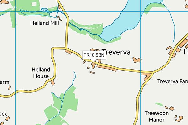TR10 9BN map - OS VectorMap District (Ordnance Survey)