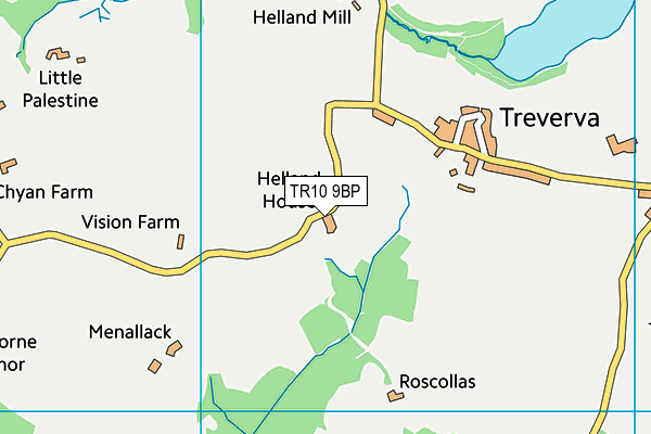 TR10 9BP map - OS VectorMap District (Ordnance Survey)