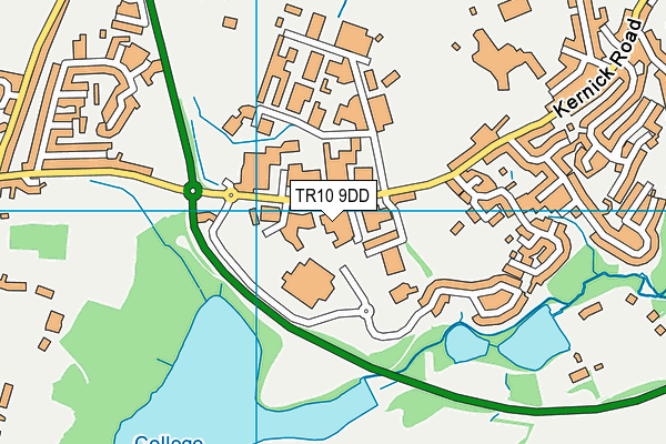 TR10 9DD map - OS VectorMap District (Ordnance Survey)
