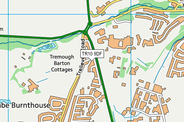 TR10 9DF map - OS VectorMap District (Ordnance Survey)