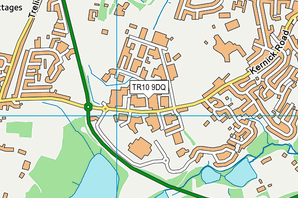 TR10 9DQ map - OS VectorMap District (Ordnance Survey)