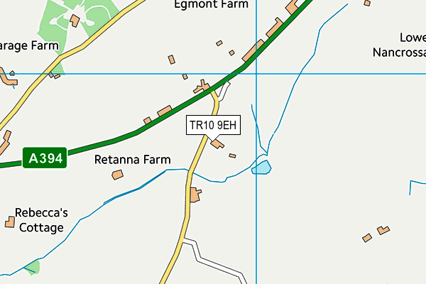 TR10 9EH map - OS VectorMap District (Ordnance Survey)