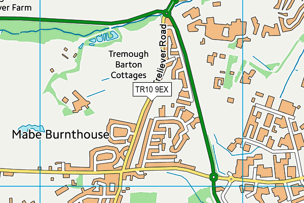 TR10 9EX map - OS VectorMap District (Ordnance Survey)