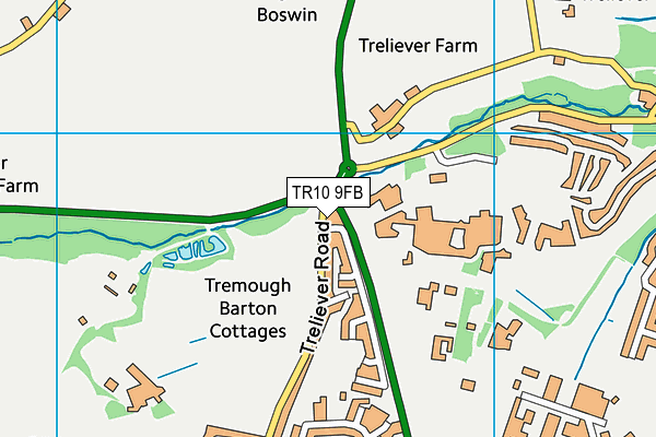 TR10 9FB map - OS VectorMap District (Ordnance Survey)