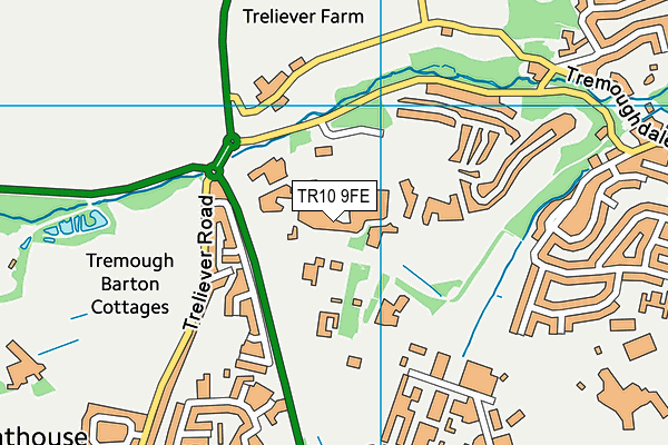 TR10 9FE map - OS VectorMap District (Ordnance Survey)