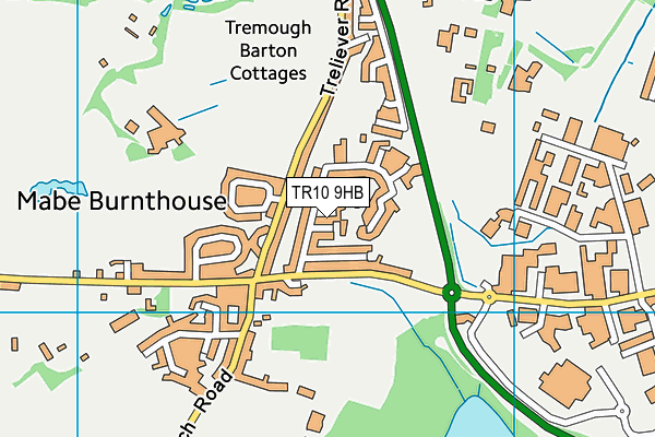 Cunningham Park map (TR10 9HB) - OS VectorMap District (Ordnance Survey)