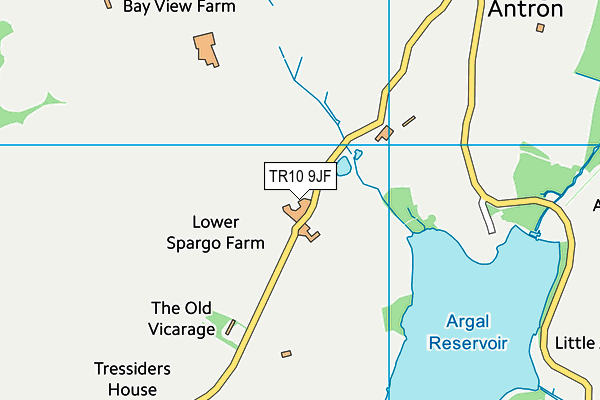 TR10 9JF map - OS VectorMap District (Ordnance Survey)