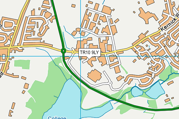 TR10 9LY map - OS VectorMap District (Ordnance Survey)