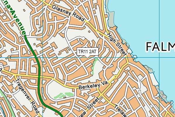 TR11 2AT map - OS VectorMap District (Ordnance Survey)