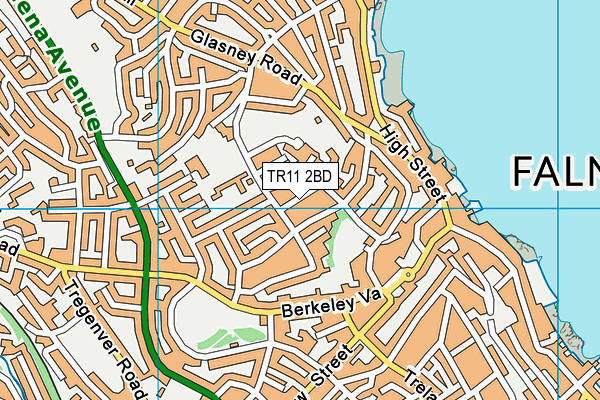 TR11 2BD map - OS VectorMap District (Ordnance Survey)