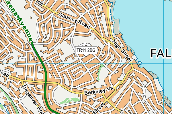 TR11 2BG map - OS VectorMap District (Ordnance Survey)