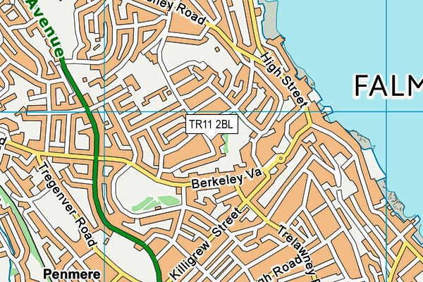 TR11 2BL map - OS VectorMap District (Ordnance Survey)
