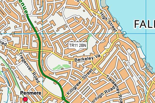 TR11 2BN map - OS VectorMap District (Ordnance Survey)
