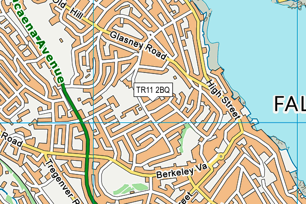 TR11 2BQ map - OS VectorMap District (Ordnance Survey)