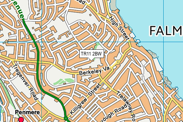 TR11 2BW map - OS VectorMap District (Ordnance Survey)