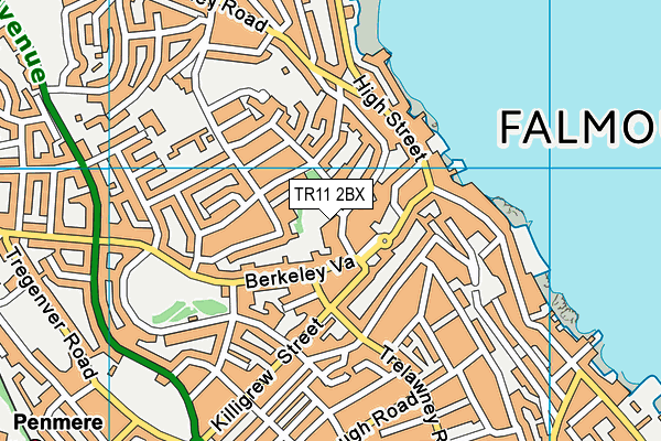 TR11 2BX map - OS VectorMap District (Ordnance Survey)
