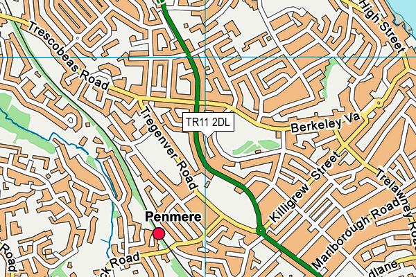 TR11 2DL map - OS VectorMap District (Ordnance Survey)