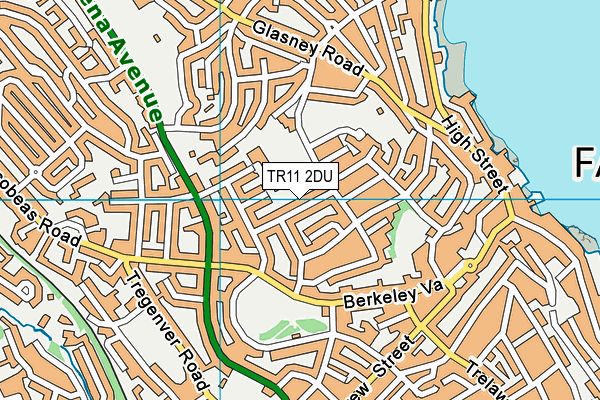 TR11 2DU map - OS VectorMap District (Ordnance Survey)