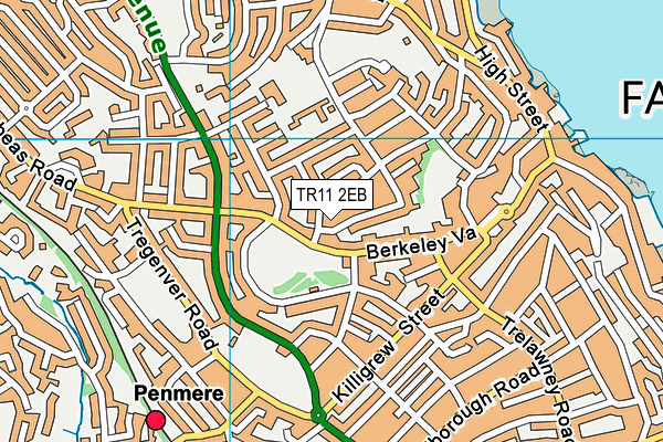 TR11 2EB map - OS VectorMap District (Ordnance Survey)