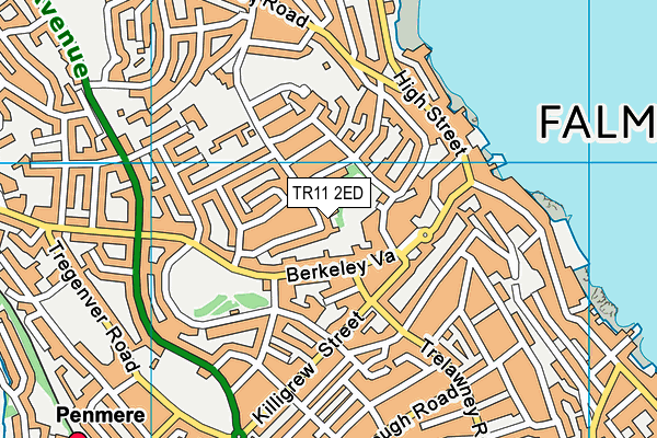 TR11 2ED map - OS VectorMap District (Ordnance Survey)