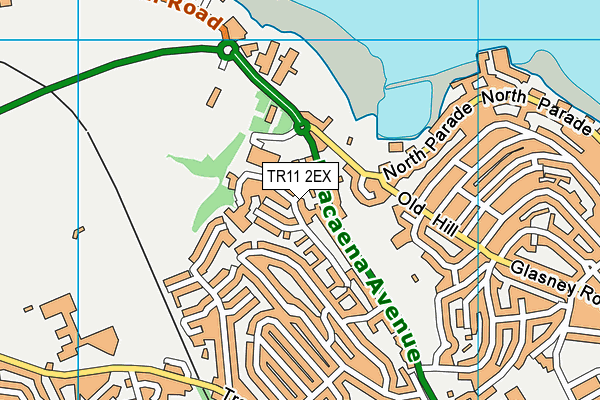 TR11 2EX map - OS VectorMap District (Ordnance Survey)