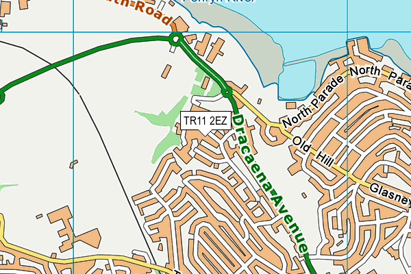 TR11 2EZ map - OS VectorMap District (Ordnance Survey)