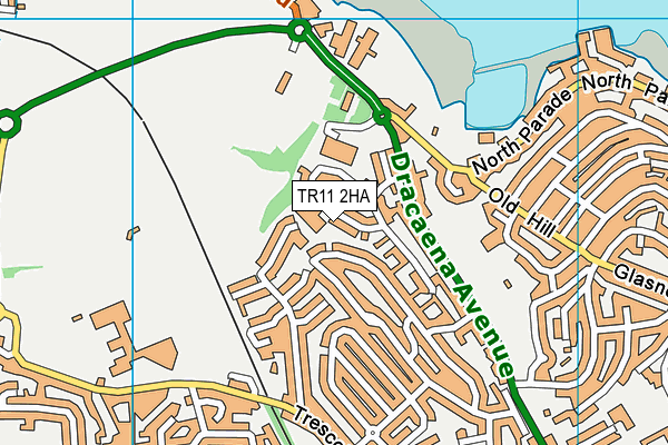 TR11 2HA map - OS VectorMap District (Ordnance Survey)