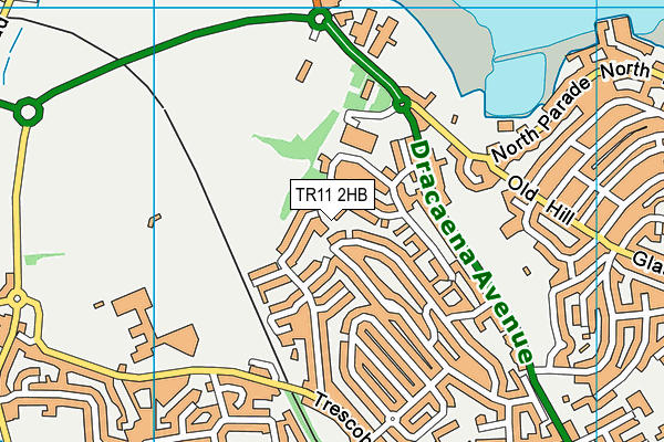 TR11 2HB map - OS VectorMap District (Ordnance Survey)