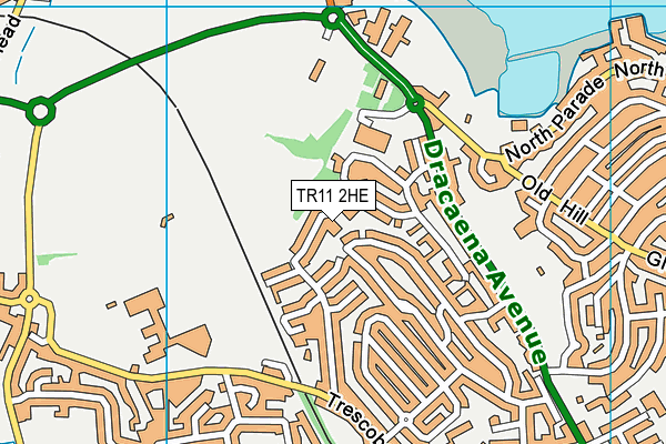 TR11 2HE map - OS VectorMap District (Ordnance Survey)