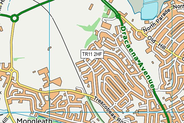 TR11 2HF map - OS VectorMap District (Ordnance Survey)
