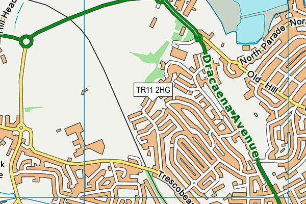 TR11 2HG map - OS VectorMap District (Ordnance Survey)