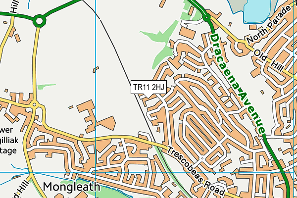 TR11 2HJ map - OS VectorMap District (Ordnance Survey)