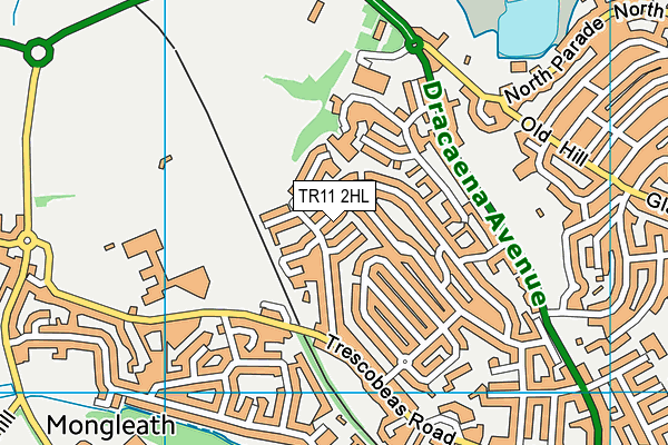 TR11 2HL map - OS VectorMap District (Ordnance Survey)