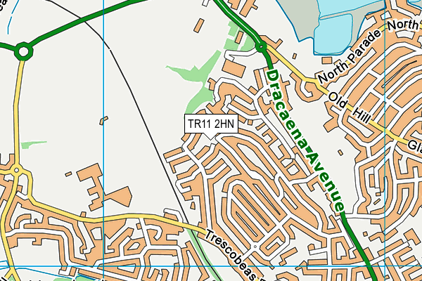 TR11 2HN map - OS VectorMap District (Ordnance Survey)