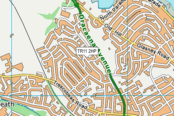 TR11 2HP map - OS VectorMap District (Ordnance Survey)