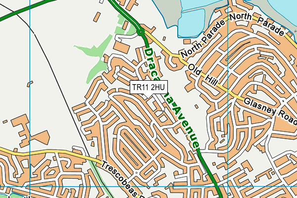 TR11 2HU map - OS VectorMap District (Ordnance Survey)