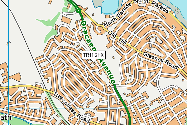 TR11 2HX map - OS VectorMap District (Ordnance Survey)