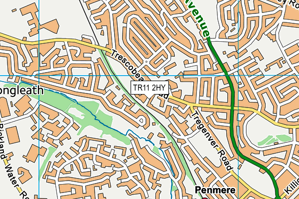 TR11 2HY map - OS VectorMap District (Ordnance Survey)
