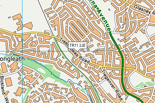 TR11 2JE map - OS VectorMap District (Ordnance Survey)