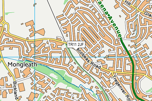 TR11 2JF map - OS VectorMap District (Ordnance Survey)