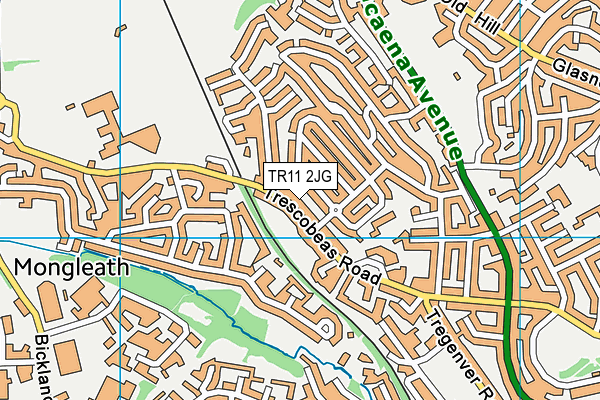 TR11 2JG map - OS VectorMap District (Ordnance Survey)