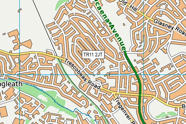 TR11 2JT map - OS VectorMap District (Ordnance Survey)