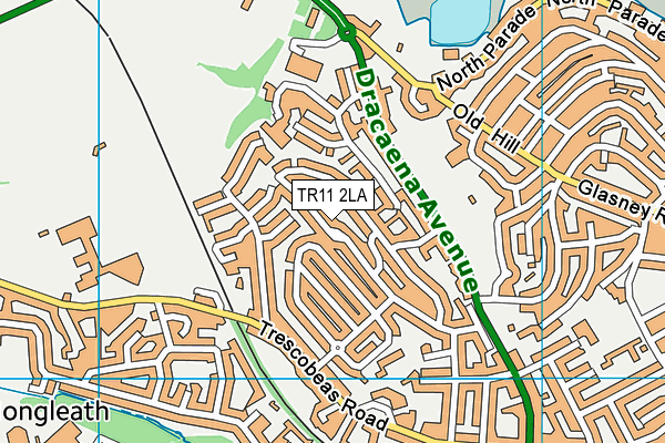 TR11 2LA map - OS VectorMap District (Ordnance Survey)