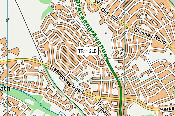 TR11 2LB map - OS VectorMap District (Ordnance Survey)